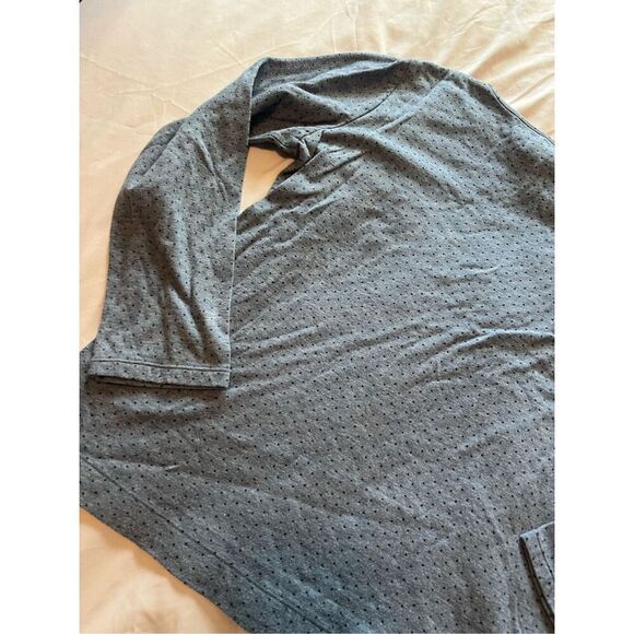 Croft & Barrow Blue Polkadot Long Sleeve Top Woman’s Size Large - Picture 8 of 9